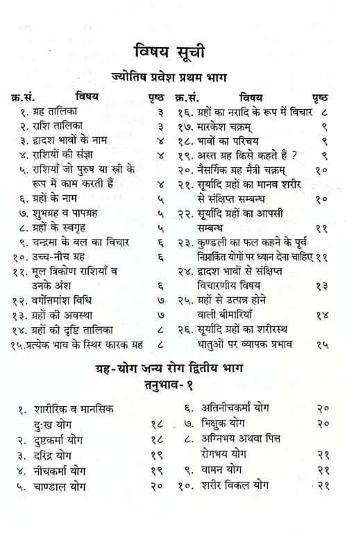 Jyotish Roga Vigyan evam Samadhana (CSBG 135)